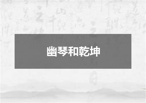 幽琴和乾坤