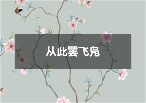 从此罢飞凫