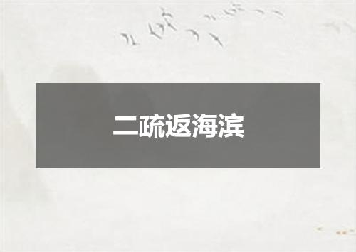 二疏返海滨