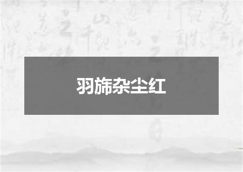 羽旆杂尘红