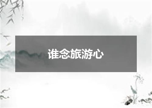 谁念旅游心