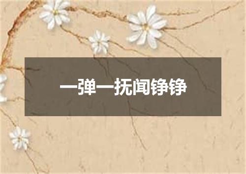 一弹一抚闻铮铮