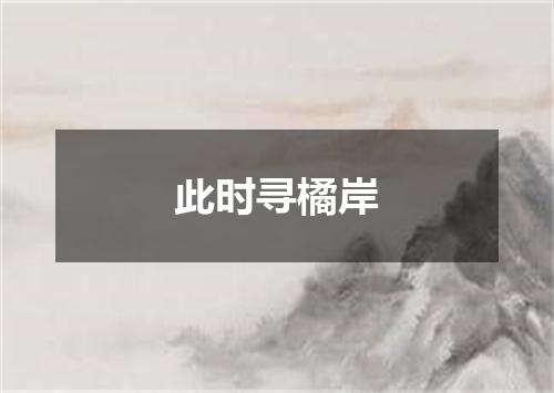 此时寻橘岸