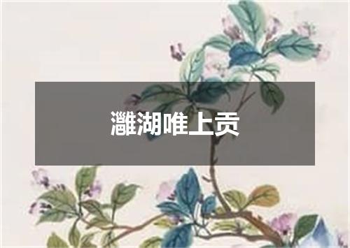 灉湖唯上贡
