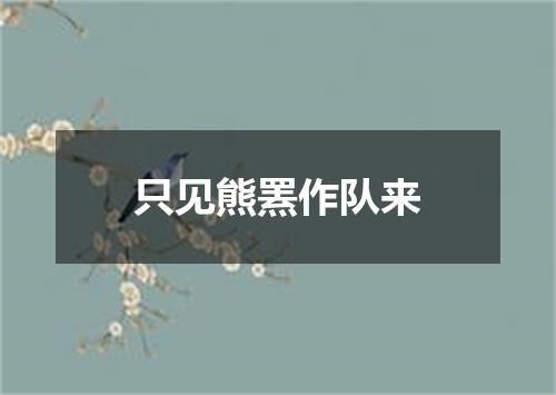 只见熊罴作队来