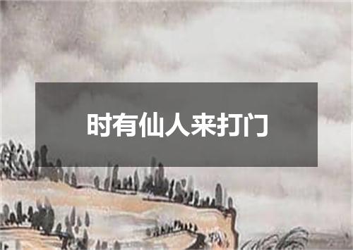 时有仙人来打门