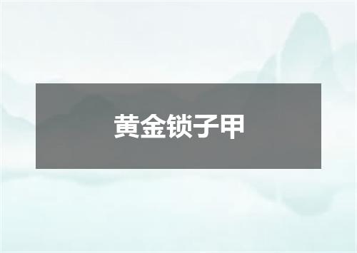 黄金锁子甲