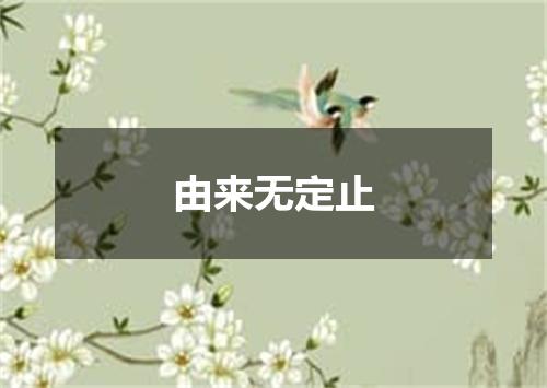 由来无定止