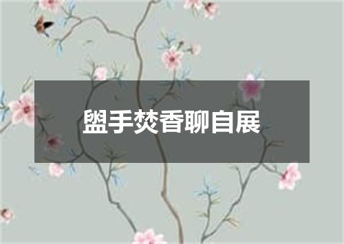 盥手焚香聊自展