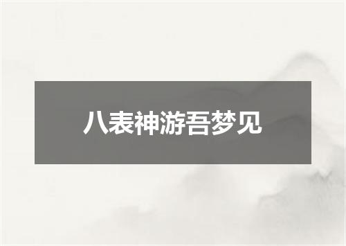八表神游吾梦见
