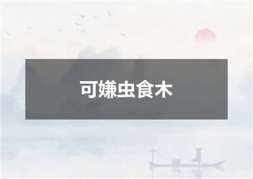 可嫌虫食木