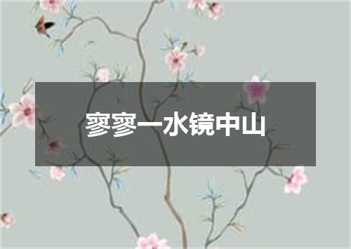 寥寥一水镜中山