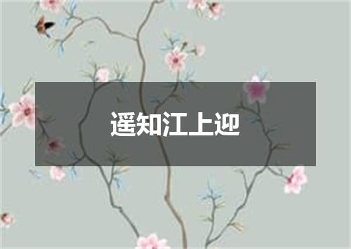 遥知江上迎