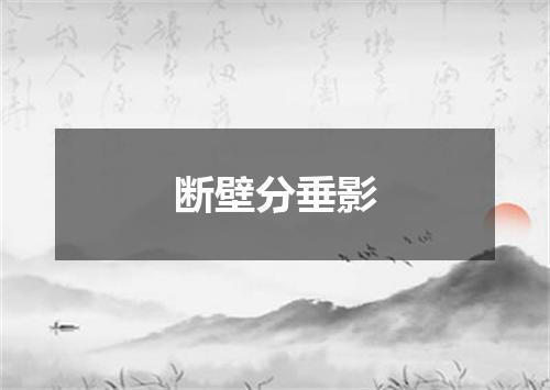 断壁分垂影