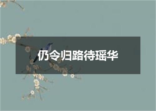 仍令归路待瑶华