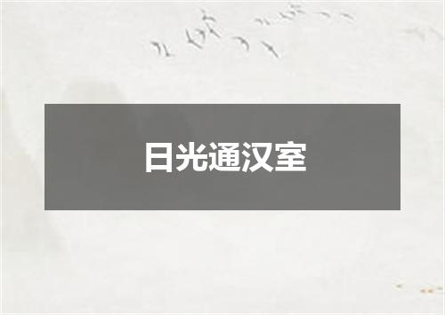 日光通汉室