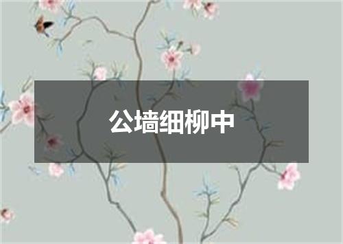 公墙细柳中