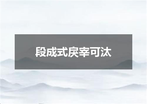 段成式戾宰可汰