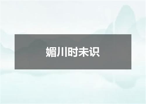 媚川时未识