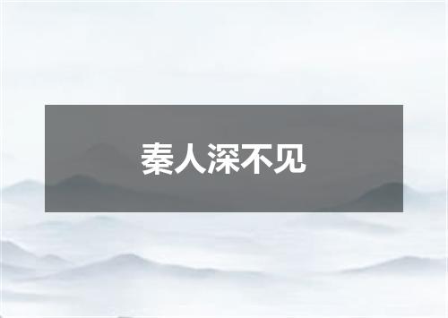 秦人深不见