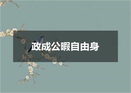 政成公暇自由身