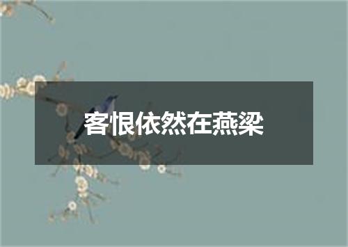 客恨依然在燕梁