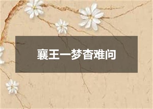 襄王一梦杳难问