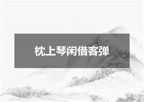枕上琴闲借客弹