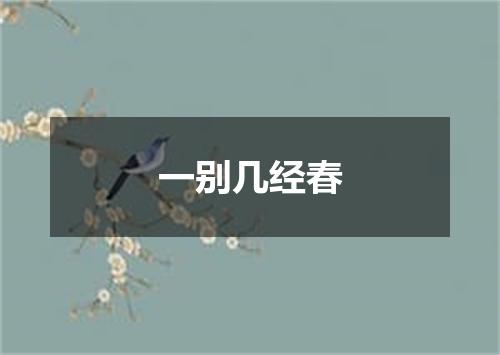 一别几经春