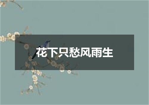 花下只愁风雨生