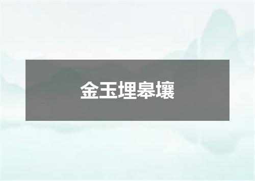 金玉埋皋壤