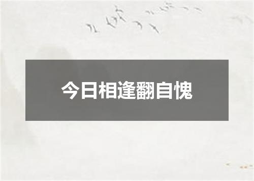 今日相逢翻自愧