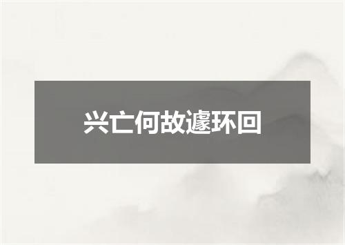 兴亡何故遽环回