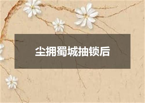 尘拥蜀城抽锁后