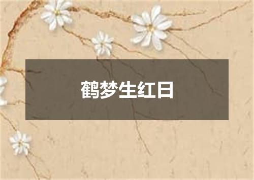 鹤梦生红日
