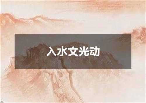 入水文光动