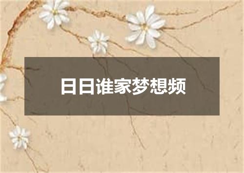 日日谁家梦想频