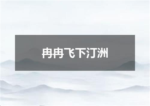 冉冉飞下汀洲