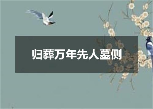 归葬万年先人墓侧