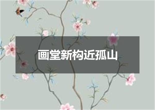 画堂新构近孤山