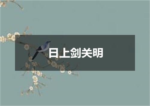 日上剑关明