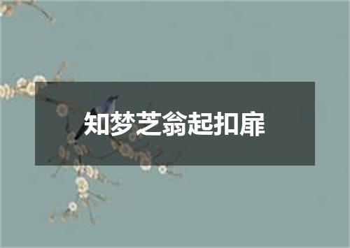 知梦芝翁起扣扉