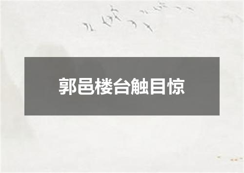 郭邑楼台触目惊