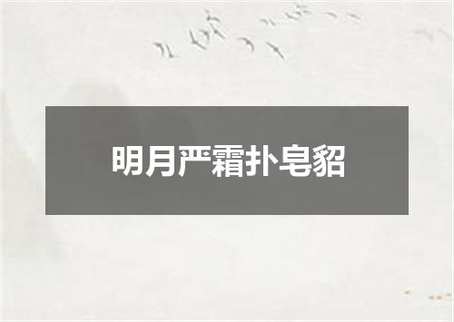 明月严霜扑皂貂