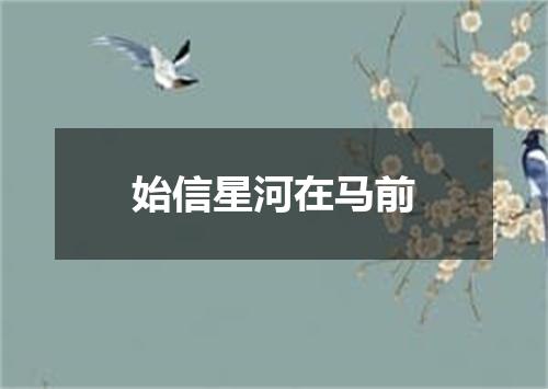 始信星河在马前
