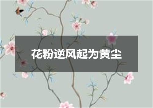 花粉逆风起为黄尘