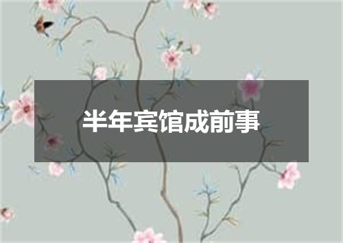 半年宾馆成前事