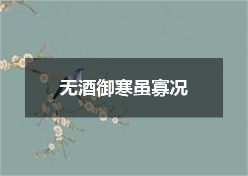 无酒御寒虽寡况