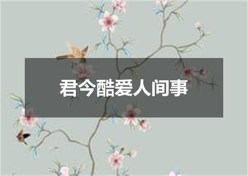 君今酷爱人间事