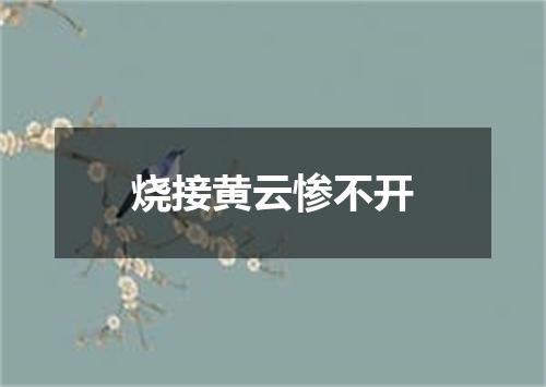 烧接黄云惨不开